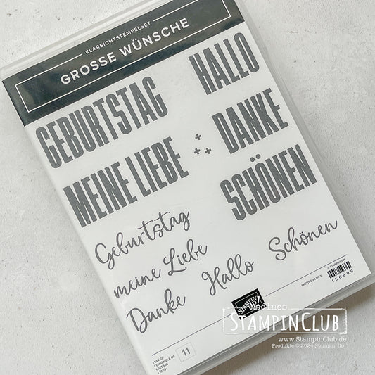 Stempelset GROSSE WÜNSCHE