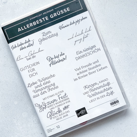 Stempelset ALLERBESTE GRÜSSE Stampin' Up!® (Ausführung: ablösbar)
