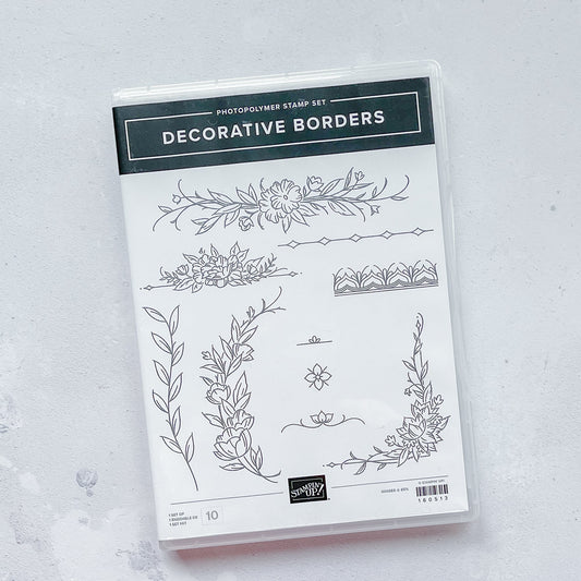 Stempelset Decorative Borders Klarsicht