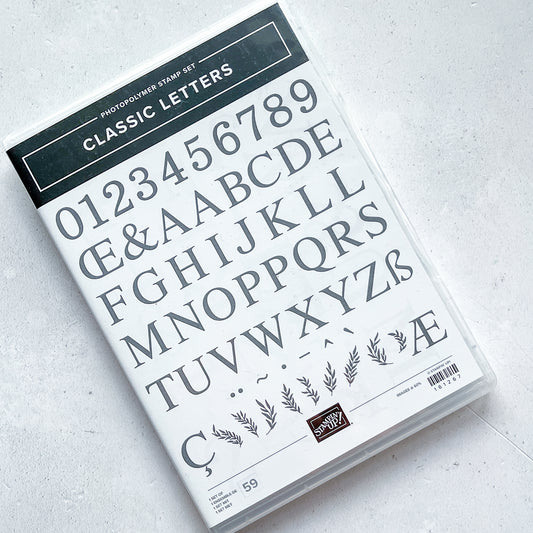 Stempelset CLASSIC LETTERS Klarsicht Stampin' Up!®