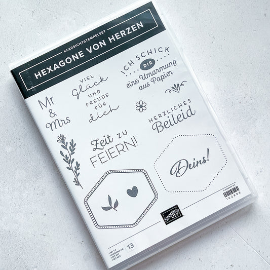 Stempelset HEXAGONE VON HERZEN Klarsicht Stampin' Up!®