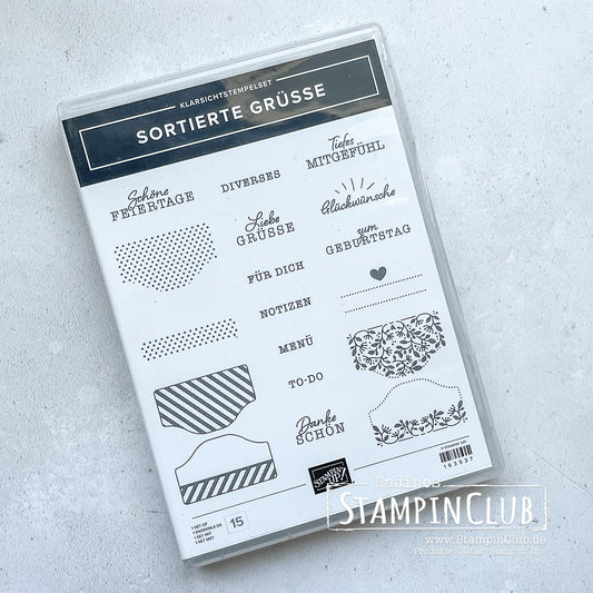 Stempelset SORTIERTE GRÜSSE Klarsicht Stampin' Up!®