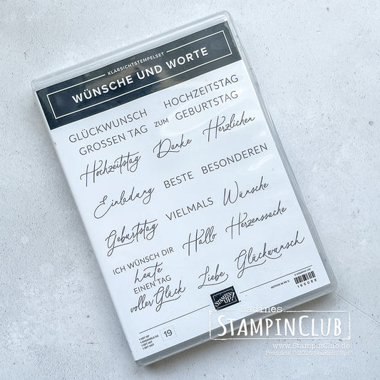 Stempelset WÜNSCHE UND WORTE Klarsicht Stampin' Up!®