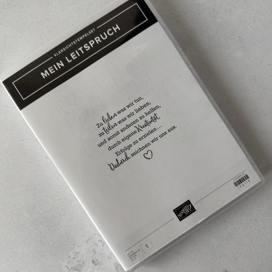 Stempelset MEIN LEITSPRUCH Klarsicht Stampin' Up!®