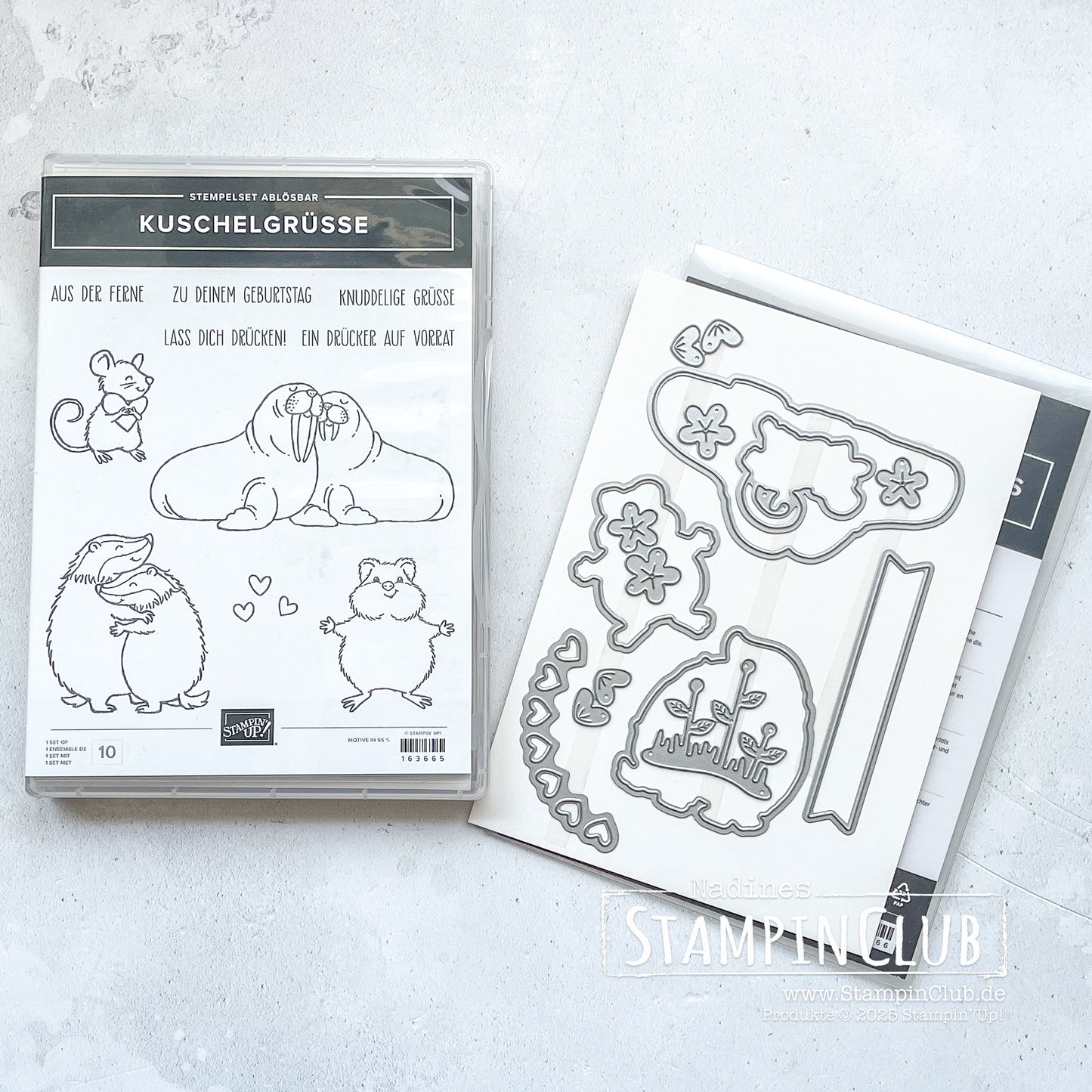 Produktpaket KUSCHELGRÜSSE Stampin' Up!® (Ablösbar)