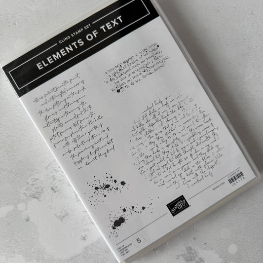 Stempelset ELEMENTS OF TEXT Stampin' Up!® (Ausführung: ablösbar)