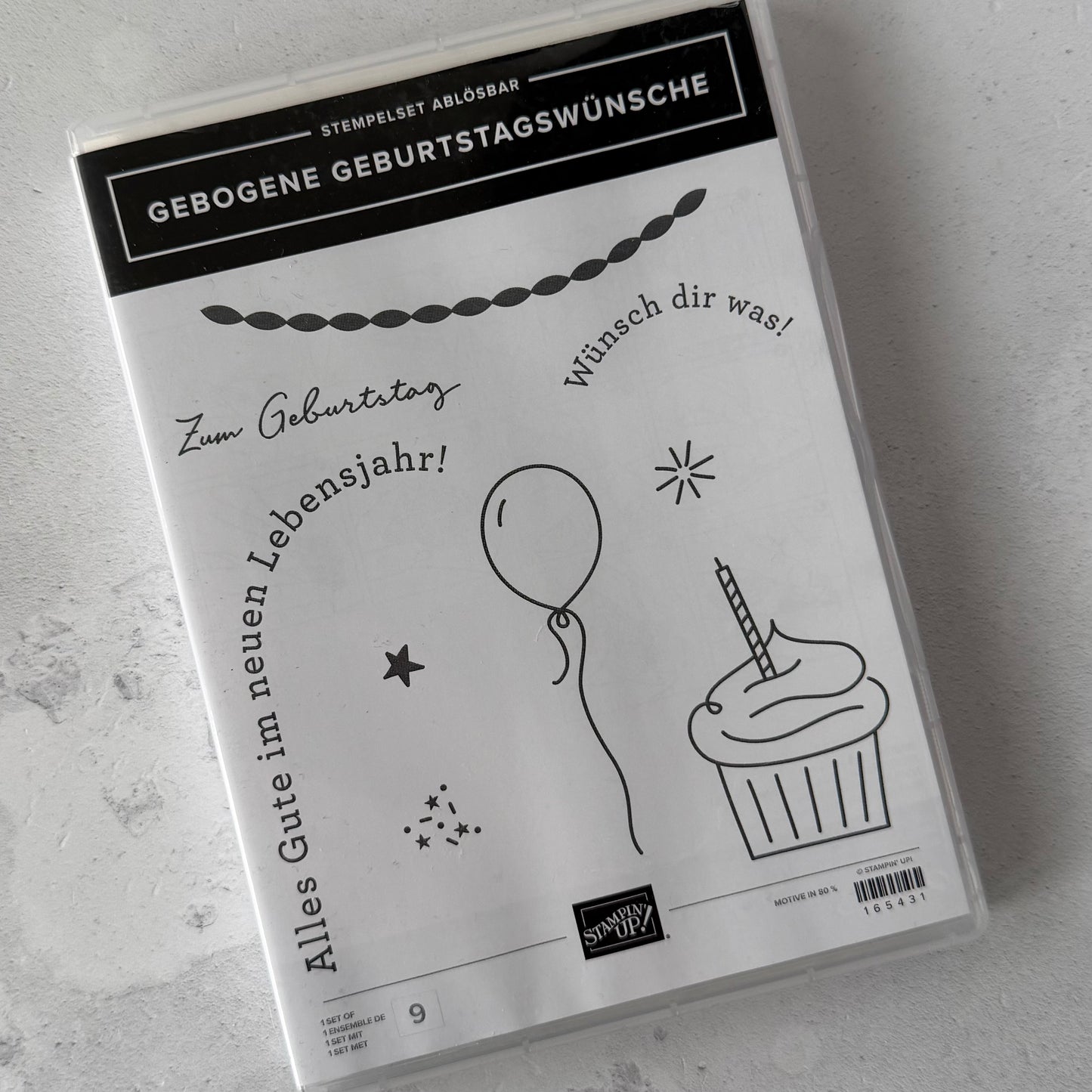 Stempelset GEBOGENE GEBURTSTAGSWÜNSCHE Stampin' Up!® (Ausführung: ablösbar)