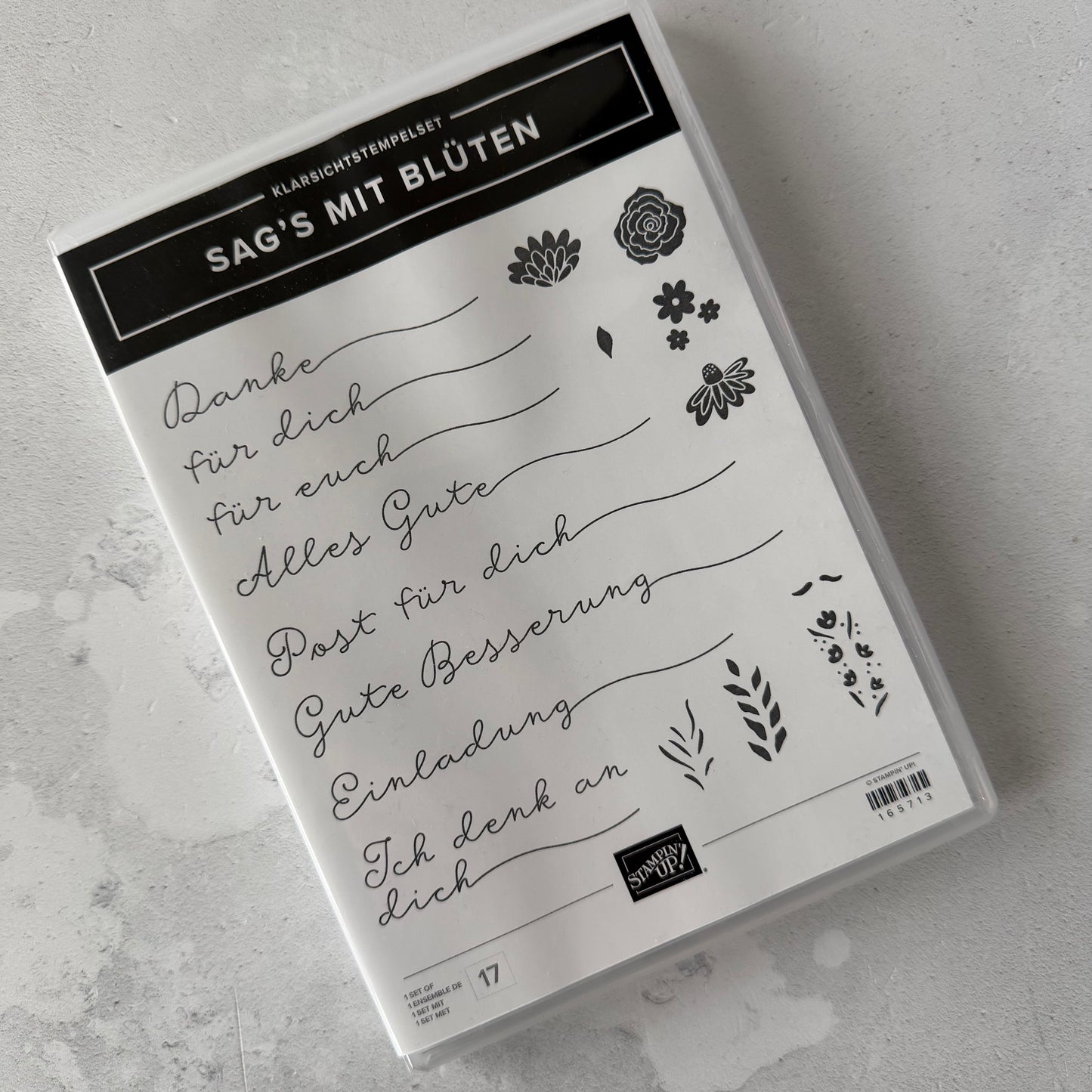 Stempelset SAG'S MIT BLÜTEN Klarsicht Stampin' Up!®