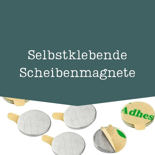 Selbstklebende Scheibenmagnete